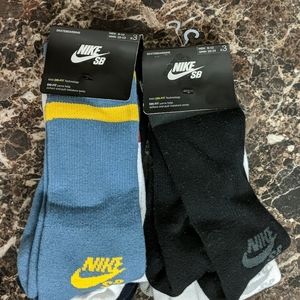 (2) 3 packs Nike skateboarding socks